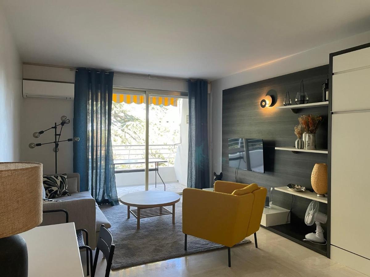 C012-Appartement Confortable Avec Piscine, Tennis Et Grand Parc カンヌ エクステリア 写真